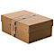 Archivbox Falken PureBox Nature A5, für bis zu 1250 Blatt, mit Beschriftungsfeld, L 250 x B 180 x Füllhöhe 100 mm, FSC®-Pappe, braun