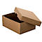 Archivbox Falken PureBox Nature A5, für bis zu 1250 Blatt, mit Beschriftungsfeld, L 250 x B 180 x Füllhöhe 100 mm, FSC®-Pappe, braun