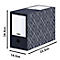 Archivschachtel BANKERS BOX® Décor, FSC®-zertifizierter Karton, B 150 x T 345 x H 253 mm ,für DIN A4 Formate, mitternachtsblau, 5 Stück