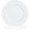 Arcoroc Everyday Uni Assiette plate 26,5 cm, Blanc, verre trempé, compatible lave-vaisselle &amp; micro-ondes, 6 pcs.