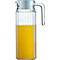 Arcoroc QUADRO Krug 1,1 L – schlankes Design passt in jede Kühlschranktür, weisser Kunststoffdeckel, 244 × 89 mm