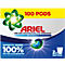 Ariel Waschmittel-Verpackung für professionellen Gebrauch mit 100 Pods, Schriftzug Universal+ und Duo-Pack-Hinweis.