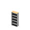 ARLON OFFICE boekenkast, 5 OH, 3 verstelbare legborden, B 900 x D 450 x H 2000 mm, beukendecor/aluminium