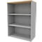 ARLON OFFICE stellingkast, 3 dossierhoogtes, 2 variabele legborden, B 900 x D 450 x H 1232 mm, eiken decor/alu