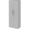 Armario archivador BARI, 6 AA, 5 estantes, cerradura, An 819 x P 430 x Al 2174 mm, gris claro