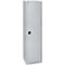 Armario con puerta abatible Schäfer Shop Genius FS, de acero, con orificios de ventilación, A 545 x P 520 x A 1950 mm, 5 carpetas, aluminio blanco/aluminio blanco, hasta 250 kg