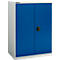 Armario con puerta batiente Schäfer Shop Select MS-i 12408, chapa de acero, An 800 x P 400 x Al 1215 mm, 3 OH, gris claro/azul genciana, hasta 150 kg 