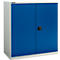 Armario con puerta batiente Schäfer Shop Select MS-i 12409, chapa de acero, An 950 x P 400 x Al 1215 mm, 3 OH, gris claro/azul genciana, hasta 150 kg 