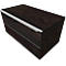 Armario de cajones QUANDOS BOX, 1 cajón, An 1000 x P 440 x Al 374 mm, roble oscuro