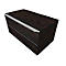 Armario de cajones QUANDOS BOX, 1 cajón, An 800 x P 440 x Al 374 mm, roble oscuro