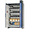Armario de carga de baterías asecos Battery Charge Pro, 5 rejillas + enchufes, 1 bandeja colectora, An. 1193 x Pr. 615 x Al. 2224 mm