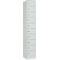 Armario de consigna, chapa de acero, bisagra puerta dch., cerradura de cilindro, 10 compartimentos, An 300 x Al 1800 mm, gris l. RAL 7035/gris l. RAL 7035