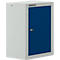 Armario de pared Schäfer Shop Select, de una puerta, con balda intermedia, 400 x 320 x 600 mm, acero, gris claro/azul genciana