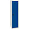Armario de puertas batientes Schäfer Shop Genius FS, acero, con rejillas de ventilación, ancho 545 x fondo 520 x alto 1950 mm, 5 OH, gris claro/azul genciana, hasta 250 kg