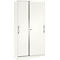 Armario de puertas correderas ASISTO C 3000, 5 alturas de archivo, con cerradura, anchura 1000 mm, blanco/blanco