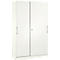 Armario de puertas correderas ASISTO C 3000, 5 alturas de archivo, con cerradura, anchura 1200 mm, blanco/blanco