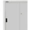 Armario de puertas correderas Schäfer Shop Select, con 3 estantes, ancho 950 x fondo 400 x alto 1150 mm, acero, gris claro