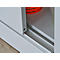 Armario de puertas correderas Schäfer Shop Select, con 3 estantes, H 1150 x A 1200 x P 400 mm, acero, gris claro