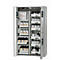 Armario de seguridad combinado tipo 90 asecos K-PHOENIX Vol.2-90, puertas batientes y plegables con cierre automático, frontal gris luminoso, An 1197 x P 617 x Al 1969 mm