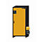 Armario de seguridad tipo 30 asecos Q-CLASSIC-30, puerta batiente, bisagra a la derecha, frontal amarillo de seguridad, An 864 x P 620 x Al 1947 mm