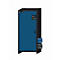 Armario de seguridad tipo 30 asecos Q-CLASSIC-30, puerta batiente, bisagra a la izquierda, frontal azul genciana, An 864 x P 620 x Al 1947 mm