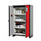 Armario de seguridad tipo 30 asecos Q-CLASSIC-30, puertas batientes, frontal rojo tráfico, An 1164 x P 620 x Al 1947 mm
