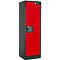 Armario de seguridad tipo 90 Asecos Q-CLASSIC-90, ancho 600 mm, puerta derecha, 3 estantes, rojo tráfico
