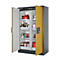 Armario de seguridad tipo 90 asecos Q-CLASSIC-90, puertas batientes, frontal amarillo de seguridad, An 1193 x P 615 x Al 1953 mm