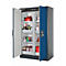 Armario de seguridad tipo 90 asecos Q-CLASSIC-90, puertas batientes, frontal azul genciana, An 1193 x P 615 x Al 1953 mm