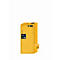 Armario de seguridad tipo 90 asecos S-CLASSIC-90, puerta batiente con sistema de fijación, bisagra a la derecha, frontal amarillo de seguridad, An 596 x P 616 x Al 1298 mm