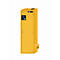 Armario de seguridad tipo 90 asecos S-CLASSIC-90, puerta batiente con sistema de fijación, bisagra a la derecha, frontal amarillo de seguridad, An 596 x P 616 x Al 1968 mm