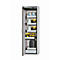 Armario de seguridad tipo 90 asecos S-CLASSIC-90, puerta batiente con sistema de fijación, bisagra a la izquierda, frontal gris luminoso, An 596 x P 616 x Al 1968 mm