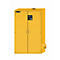 Armario de seguridad tipo 90 asecos S-CLASSIC-90, puertas batientes con sistema de fijación, frontal amarillo de seguridad, An 1196 x P 616 x Al 1968 mm