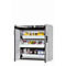 Armario de seguridad tipo 90 asecos S-CLASSIC-90, puertas batientes con sistema de fijación, frontal gris luminoso, An 1196 x P 616 x Al 1298 mm