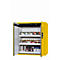 Armario de seguridad tipo 90 asecos S-PEGASUS-90, puertas batientes con cierre automático, manejo con una mano, frontal amarillo de seguridad, An 1196 x P 616 x Al 1298 mm