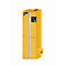Armario de seguridad tipo 90 asecos S-PHOENIX-90, puerta plegable con sistema de fijación, bisagra a la izquierda, frontal amarillo de seguridad, An 596 x P 616 x Al 1968 mm