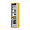 Armario de seguridad tipo 90 asecos S-PHOENIX Vol.2-90, puerta plegable con cierre automático, bisagra a la derecha, frontal amarillo de seguridad, An 596 x P 616 x Al 1968 mm