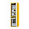 Armario de seguridad tipo 90 asecos S-PHOENIX Vol.2-90, puerta plegable con cierre automático, bisagra a la derecha, frontal amarillo de seguridad, An 596 x P 749 x Al 1968 mm