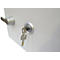Armario ignífugo FS 1283 K, cerradura de llave, acero, blanco señales RAL 9003