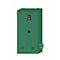 Armario para plaguicidas asecos E-PSM-UF, puertas batientes, frontal verde turquesa, ancho 950 x fondo 500 x alto 1950 mm