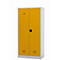 Armario para productos químicos asecos CF-CLASSIC, puertas con bisagras, frontal amarillo de seguridad, ancho 950 x fondo 500 x alto 1950 mm