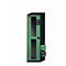 Armario para productos químicos asecos CS-CLASSIC-G, puerta abatible con recorte de cristal, abatible a la izquierda, frente reseda verde, A 545 x P 520 x Alt 1950 mm