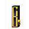 Armario para productos químicos asecos CS-CLASSIC-G, puerta abatible con recorte de cristal, abatible a la izquierda, frontal amarillo de seguridad, ancho 545 x fondo 520 x alto 1950 mm