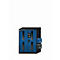 Armario para productos químicos asecos CS-CLASSIC-G, puertas batientes con recorte de cristal, frontal azul genciana, ancho 810 x fondo 520 x alto 1105 mm