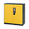 Armario para productos químicos Asecos CS-CLASSIC, puerta con bisagras, 2 estantes, 1055x520x1105 mm, amarillo de seguridad