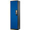 Armario para productos químicos Asecos CS-CLASSIC, puerta con bisagras, 3 estantes, 545x520x1950 mm, azul genciana