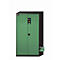 Armario químico asecos CS-CLASSIC-F, puertas batientes, frontal reseda verde, ancho 1055 x fondo 520 x alto 1950 mm