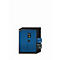Armario químico asecos CS-CLASSIC, puertas batientes, frontal azul genciana, ancho 810 x fondo 520 x alto 1105 mm