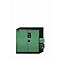 Armario químico asecos CS-CLASSIC, puertas batientes, frontal reseda verde, ancho 1055 x fondo 520 x alto 1105 mm