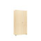 Armoire, 5 OH, 4 étagères, séparation centrale et tringle à vêtements, verrouillable, sans façade acoustique, L 800 x P 450 x H 1930 mm, panneau de particules, érable